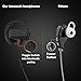 Bluetooth Headphones,Souldio™ Sports Bluetooth Earbuds Stereo Noise Cancelling Sweatproof Headphones In-Ear Gym Bluetooth Headsets Wireless Running Earphones for iPhone and Android(Black)