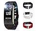 X-CHENG Fitness Tracker - IPX7 Waterproof OLED Touch Screen - And equipped with 3-color Watch Bands, free to change the color - Wireless Activity Trackers Smart Bracelet with Heart Rate Monitors.