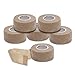 Syshion Self Adherent Cohesive Wrap Tape - 1 Inches X 6 Rolls - Non-woven Elastic Sports Finger Safety Bandage ( Skin Color)