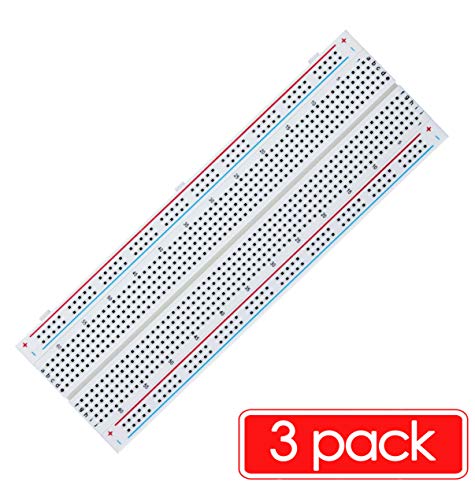 Breadboards Dupont Jumper Wires Set for Raspberry Pi & Arduino + Preformed Assorted Length U Shape Solderless Cable Kit Box for prototyping Solder Circuits (Breadboards + Jumper Wires)