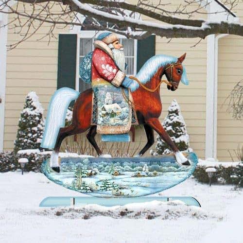 Amazon.com Christmas Outdoor Decoration  Horse Ride Santa Christmas