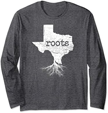 Unisex Texas Roots Shirt: Love Native Born State Cali T-Shirt Large Dark Heather