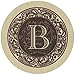 Thirstystone Monogram Letter B Absorbent Sandstone Coaster 4-Pack Made in The USA Decorative, Absorbent, Easily Wipes Clean