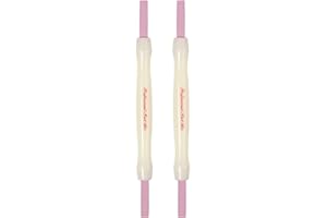 2-Pack Ceramic Cuticle Remover Pen, Double-Sided Cuticle Pusher and Buffer with Ergonomic Handle for Smooth Nail Care