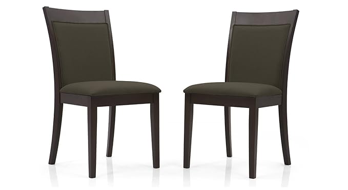 Urban Ladder Dalla Upholstered Dining Chair (Walnut)