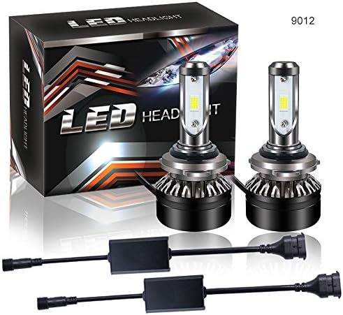 SABER X 9012 Led Headlight Bulb all-in-one Conversion Kit 6000LM 6500K LED Fog light bulbs W/ Anti Flicker Error Free Canbus Decoder for Ford Edge GMC Sierra Chevy Impala Honda Accord Scion TC Jeep