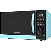 FRIGIDAIRE 0.9-Cubic Feet Microwave Oven with Oversized Display, Blue