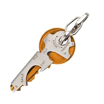 hou zhi liang 8 in 1 Multifunktions-Profi-Flaschenöffner Schlüsselanhänger Bierdeckel Korkenzieher Werkzeug für den Heimgebra