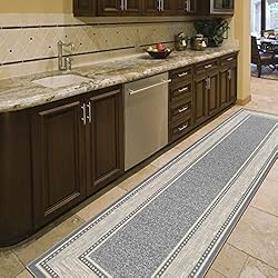Machine Washable Bordered Design Non-Slip