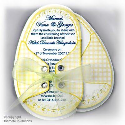 50 Custom Baby Booties Baby Shower Invitation - Yellow Baby Shower Invitations