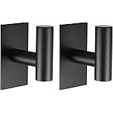 VAEHOLD Wall Towel Hooks, Heavy Duty Sticky Holder Waterproof Towel Hooks for Hanging Coat, Clothes, Closet Hook Wall Mount f