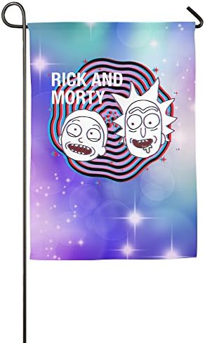 Personalized Decorative Welcome Polyester Home Flags Printed Rick And Morty Comedy Flag For Indoor/Outdoor With Two Size - 12 18 Or 18 27 Inch