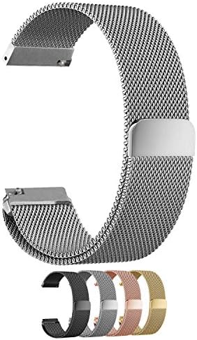 Cbin Quick Release Bracelet - Choice of Color and Width 14mm / 16mm / 18mm / 20mm / 22mm / 24mm Stainless Steel Fully Magnetic Closure Milanese Watch Bands for Men and Women