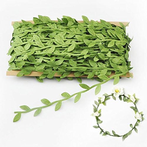 Acerich Artificial Vines,132 Ft Fake Hanging Plants Silk Ivy Artificial Leaf Garlands Simulation Foliage Rattan Green Leaves Decorative Home Wall Garden Wedding Party Wreaths Decor (Green1 (131.2 Ft))