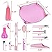 Homend Garden Kneelers Gardening Transplanting Pot Pad Mini Garden Hand Transplanting Succulent Tools for Indoor Garden Plant Care Work Cloth Anti Dirty (12 PCS/Set,Pink)thumb 1