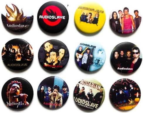 Audioslave Awesome Quality Lot 12 New Pins Pinback Button Badge 1.25" fan brooch