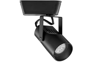 WAC Lighting, HT-007 Low Voltage Track Head with 8W LED Bulb in Black for H Track