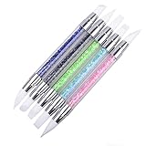 DDLBiz 1Pcs Pencil Strass Nail Art Brush Nail Silicone Brushes With Acrylic Strap