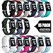 GEAK Sport Bands for Fitbit Charge 4/Fitbit Charge 3/Charge 3 SE, Waterproof Accessories Compatible with Fitbit Charge 3 Bands for Women Men,Small Large 15 Pack