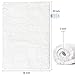 LOCHAS Soft Shaggy Bath Mat Bathroom Rug Anti-Slip Floor Mats Absorbs Water, 1.5' x 2.5', White