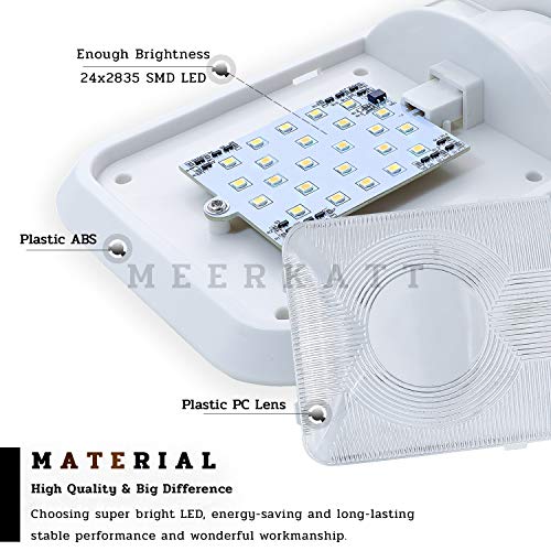 image for (Pack of 2) Meerkatt 8.3 Inch Neutral White 24 Diodes Interior Ceiling