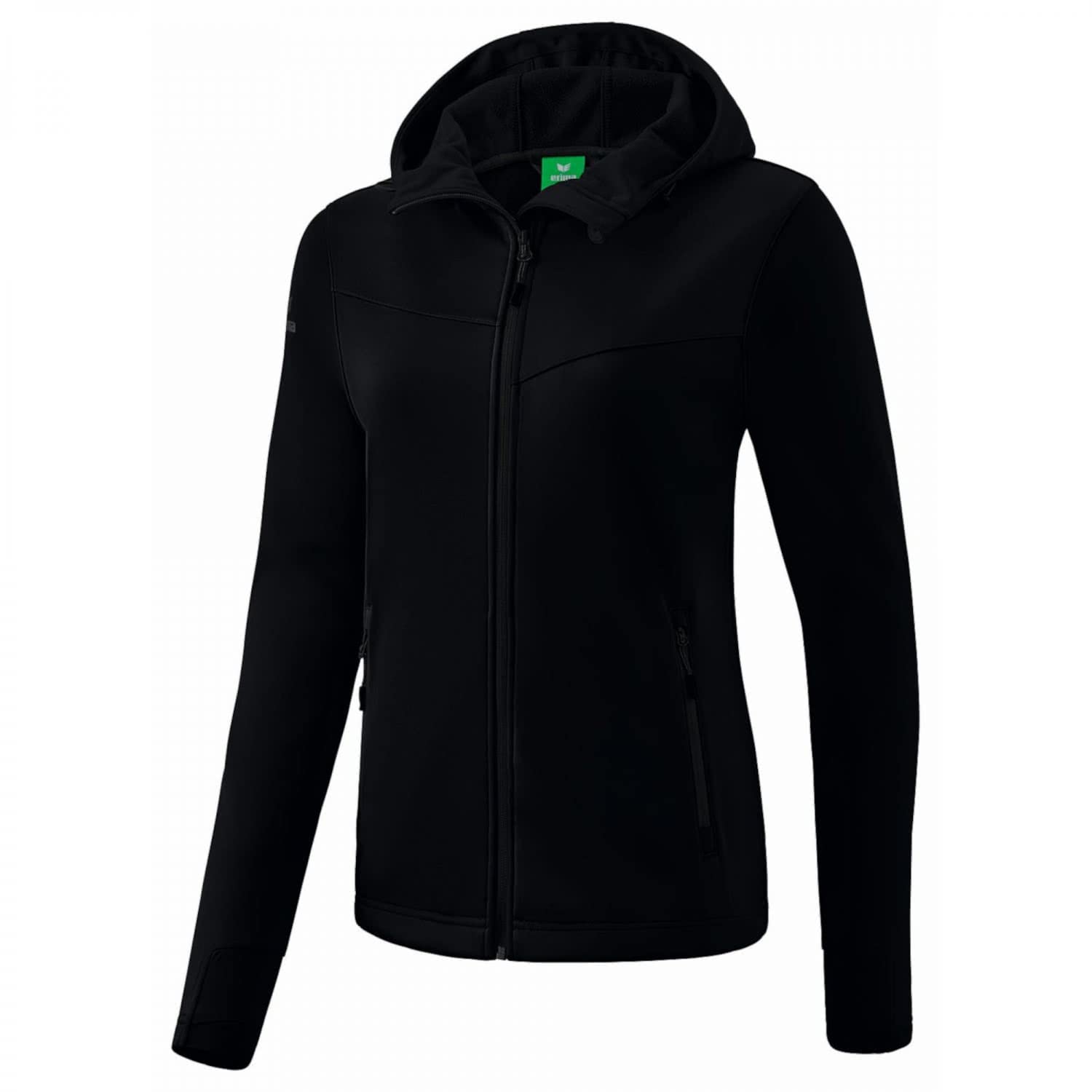 Erima Women's Performance Softshell Jacket, Black, 34