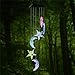 Changing Color Mobile Light, Anzome Star & Moon Spiral Spinner Windchime Portable Outdoor Decorative Romantic