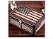 Retro Vintage American Flag Decorative Storage Box with Lock Cash Jewelry Storage Box, Metal