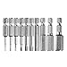10PCS Allen Key Drill Bit Set Screwdriver Set 50mm/2 inch Long Metric H1.5-H12 Magnetic 1/4 Inch Hex Shank