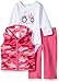 Carhartt Baby Girls' 3-Piece Clothing Set-Long Sleeve, Pink Flower Power, 24M