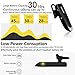 Glazata Wireless Earphone, Qualcomm 3020 Smart chip 20 Hrs Talktime with Microphone, Noise Cancelling, Handsfree Driving Headset, Compatible with Cell Phone iPhone Android PC 「EC200 Black」