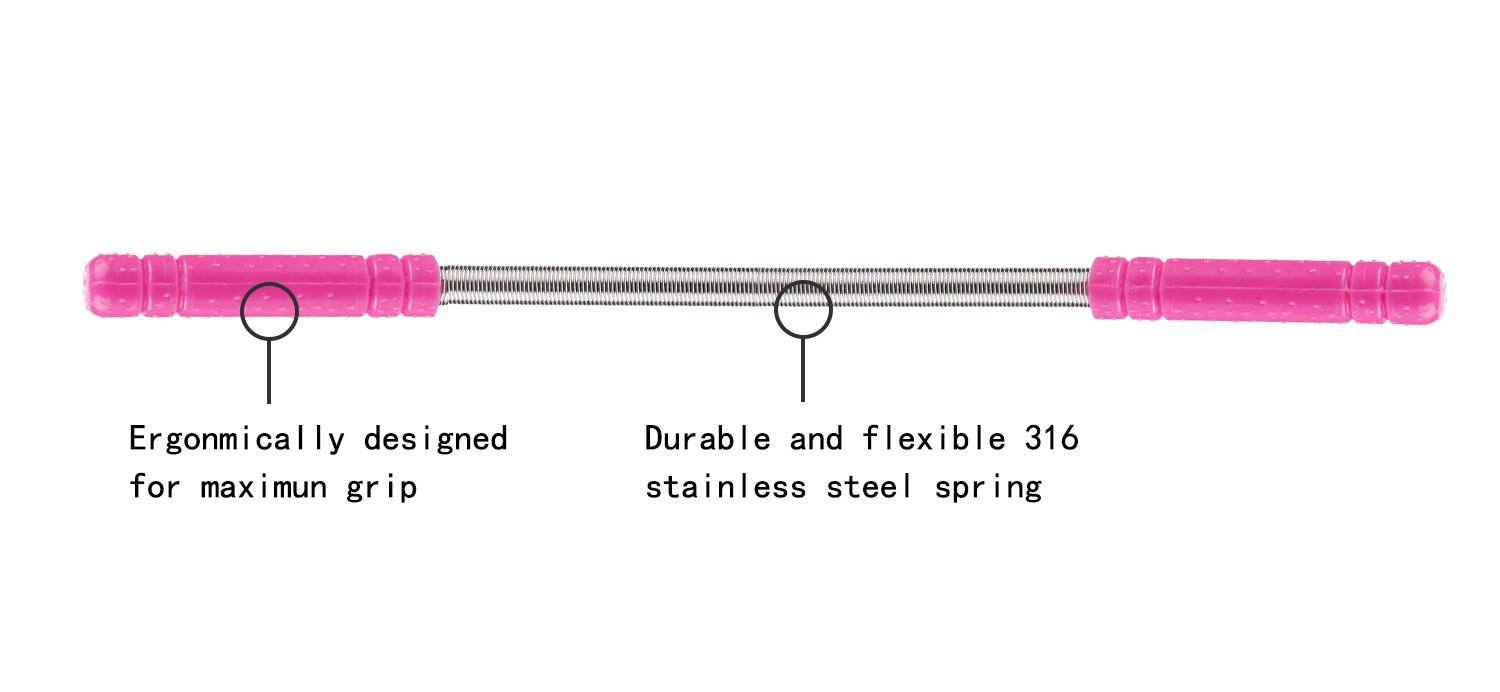 Hair Removal Spring, Kapmore Threading Hair Removal Removes Hair on the Upper Lip, Chin, Cheeks and Sideburns Including Facial Hair Epilator with Beauty Tweezers, Eyebrow Shaping Razor(Pink)