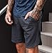 EVERWORTH Men's Gym Workout Shorts Running Short Pants Fitted Training Bodybuilding Jogger with Zipper Pockets 3 Colors (US Large: (Waist: 33.5