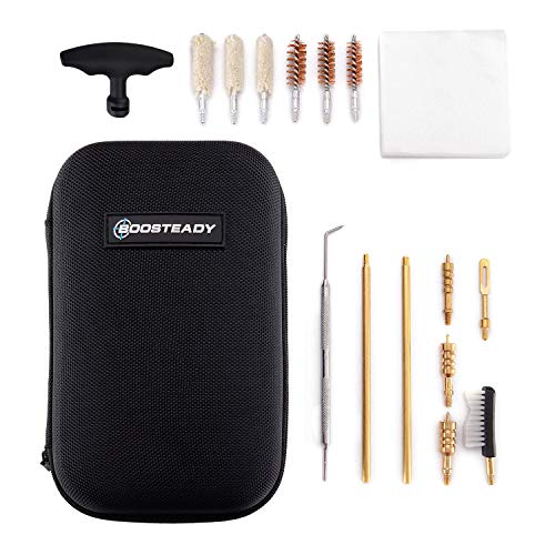 BOOSTEADY Universal Handgun Cleaning kit .357/.38/9mm.40.45 Caliber Pistol Cleaning Kit Brass