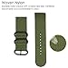 ViCRiOR for Garmin Fenix 3/Fenix 5X Watch Band, Premium Woven Nylon Bands Adjustable Replacement Sport Strap with Metal Buckle for Garmin Fenix 3/Fenix 3 HR/Fenix 5X Smart Watch, Army Green