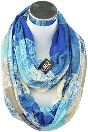 Ring Scarfs Winter Tube Scarves Warm For Women (Skyblue)
