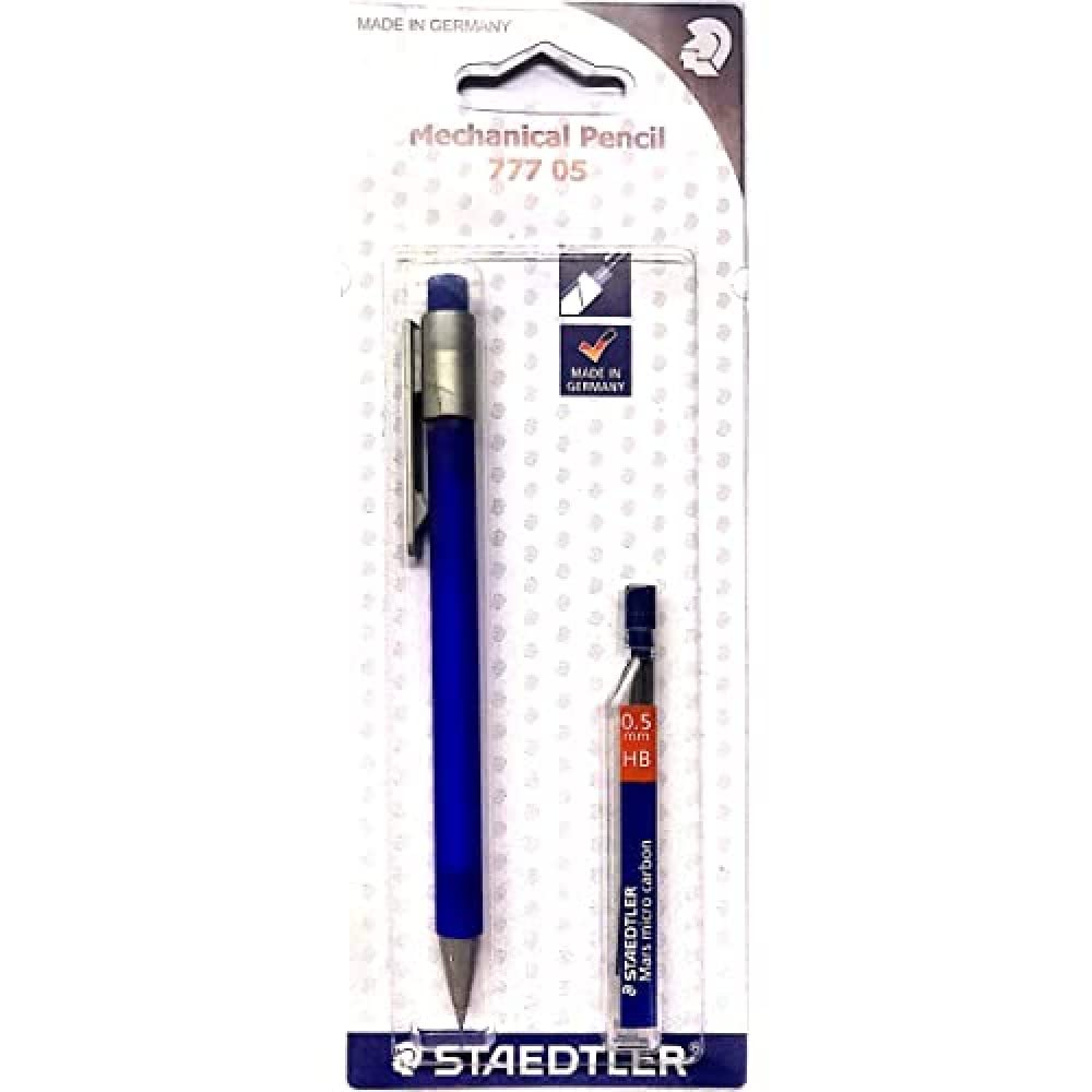 Staedtler Staedtler 7775BKD25DA Mechanical Pencil Graphite and 1 x Pack Box (HB Leads Included). Filled with B Lead Diameter 0.5 mm Barrel Colour Orange/Blister Card