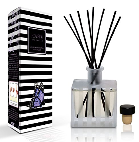 LOVSPA Sea Salt Luxury Home Fragrance Diffuser Reeds | Clean & Fresh Scent of Sea Air, Salt, Jasmine Blossoms & Aquatic Musk
