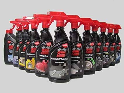 Autoreiniger Autopflege Mega-Set 11, Felgen, Wachs, Kunststoff, Leder,Glas, Reifen, Polster Reiniger, Shampoo, Cockpit Zitron