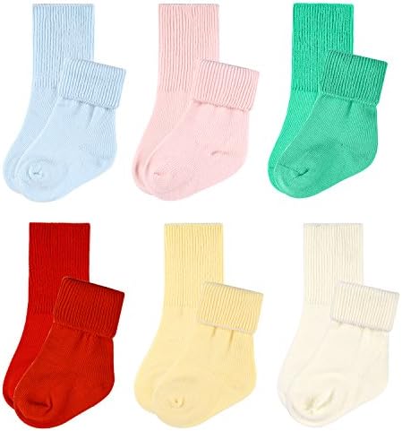 Aurora Wings By Nature Baby Organic Cotton Socks, 6 Pack