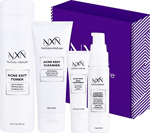 NxN Acne Treatment Kit 4-Step Clear Skin System with Salicylic Acid, Probiotics, Sulfer & Natural Re - //medicalbooks.filipinodoctors.org