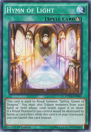 Yu-Gi-Oh! - Hymn of Light (DUEA-EN063) - Duelist Alliance - 1st Edition - Common