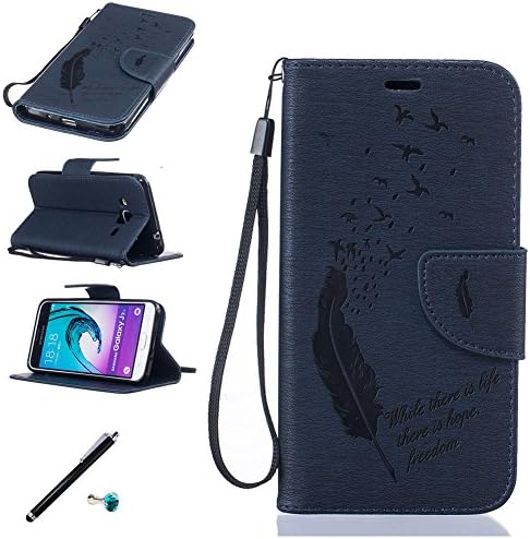 Galaxy J3 Case, Galaxy Express Prime Case,Akristal [Kickstand Function] Built-in Card Slots Luxury Wallet PU Leather Wallet Case Flip Cover for Samsung Galaxy J5