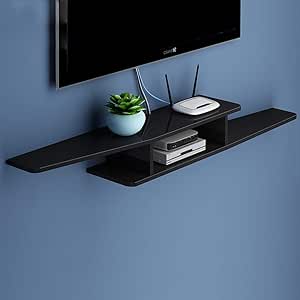 LBYMYB Soporte para TV de Madera Caja con Cable Enrutador Consola de