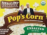 Newman's Own Organic, Pop's Corn Organic Microwave Popcorn, Unsalted, 8.4 oz