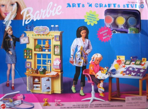 barbie careers art studio playset