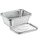 [10 Pack - 5 lb. Combo] Propack Disposable Aluminum Foil Meal Prep Cookware Oblong Pans With Foil Lids, Oven, Toaster, Grill, Cooking, Roasting, Broiling, Baking, Event, Take Out, Restaurant