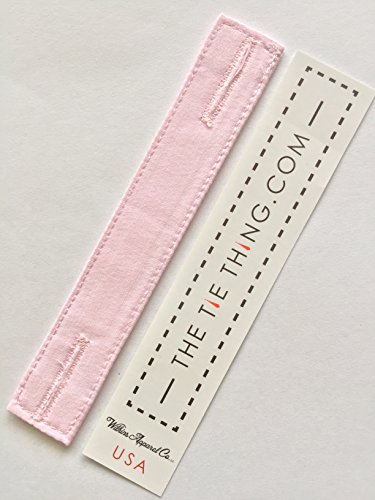The Tie Thing-Pink,The Original Tie Thing (R), World s Only Fabric Men s Necktie Restraint. Full 200% Lifetime Replacement Guarantee. Replaces/compliments Tie Bars, and Potentially Damaging Tie Pins and Tie Clips While Keeping Neckties Sharp, Straigh