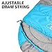 Sleeping Bag - Sleeping Bag for Indoor & Outdoor Use - Great for Kids, Boys, Girls, Teens & Adults. Ultralight and Compact Bags are Perfect for Hiking, Backpacking & Camping (Sky Blue / Gray)
