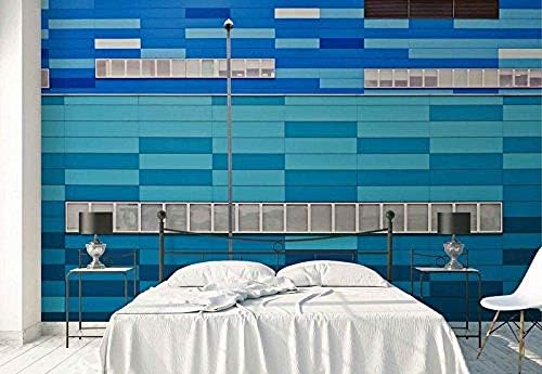 Amazon Co Jp Ycry 壁紙ターコイズファサード窓街路灯 街路と都市 壁の壁画 壁の装飾 ポスター画像の写真 Hd印刷 モダンな装飾 壁画 280x0cm Diy 工具 ガーデン